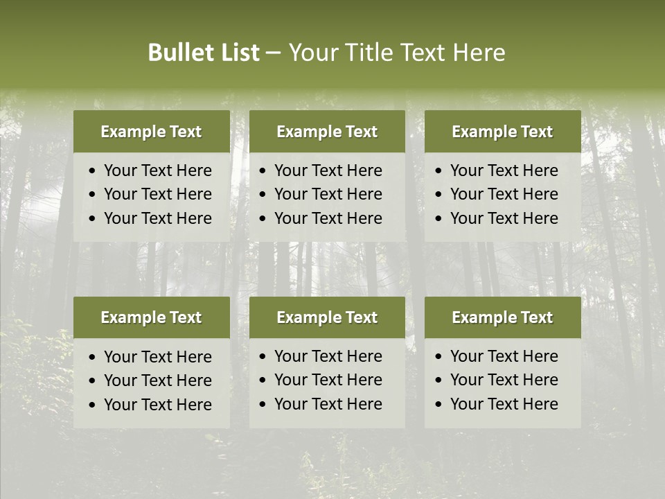 Landscape Shinning Wilderness PowerPoint Template