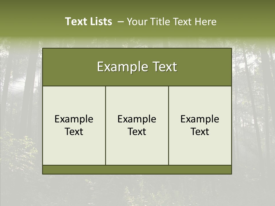 Landscape Shinning Wilderness PowerPoint Template