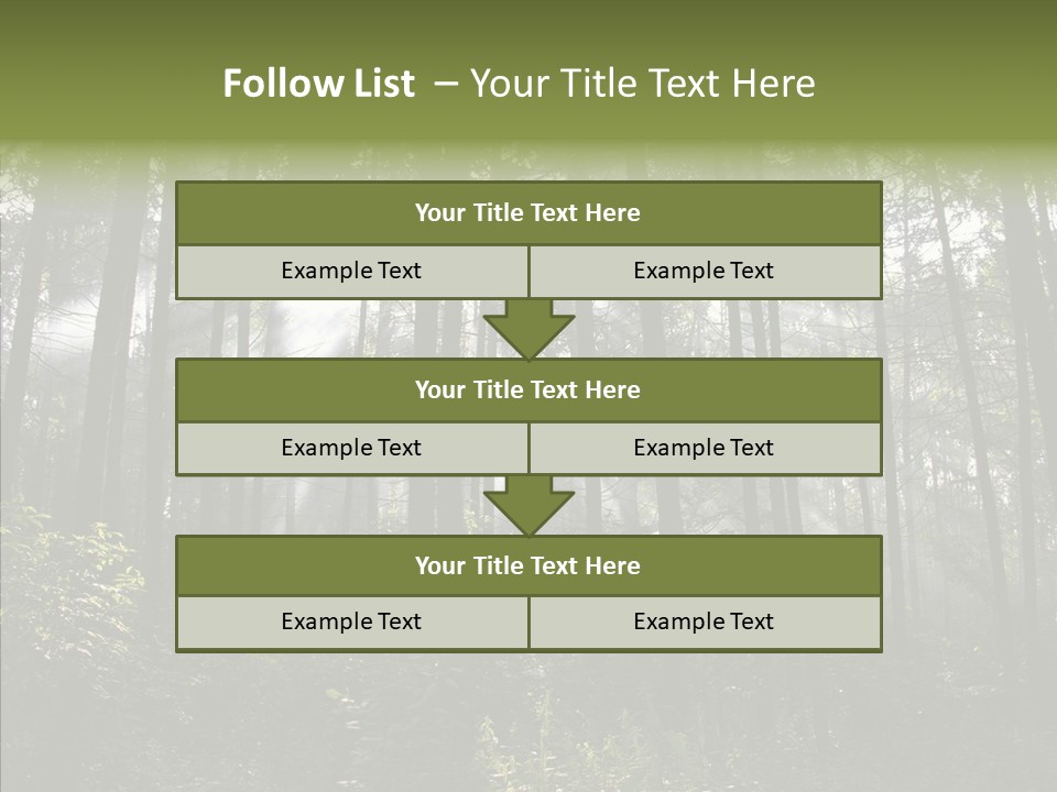 Landscape Shinning Wilderness PowerPoint Template