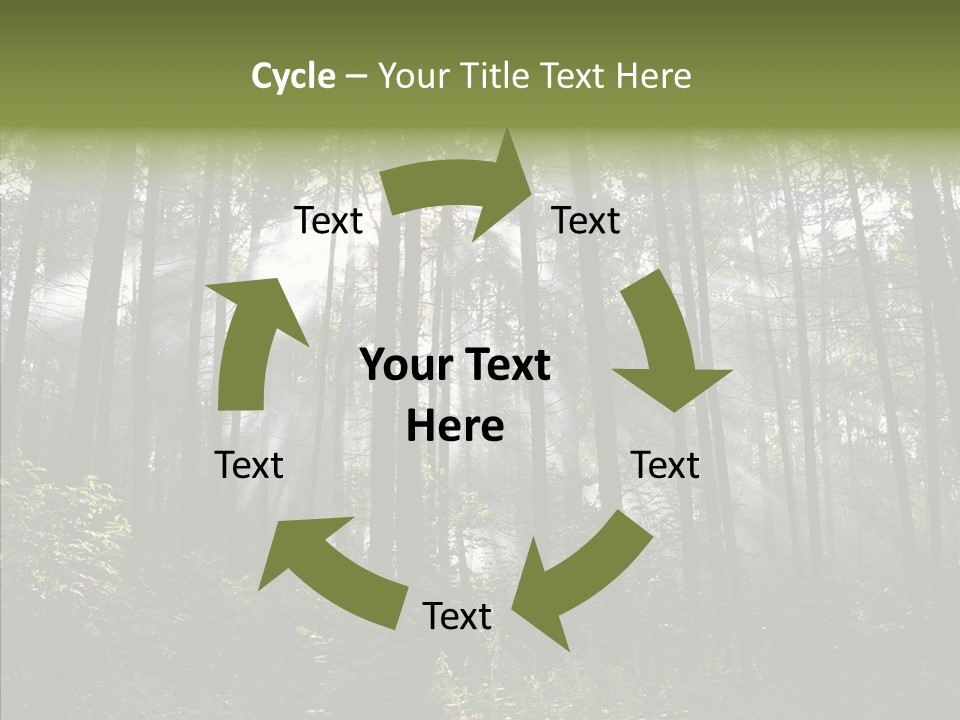 Landscape Shinning Wilderness PowerPoint Template