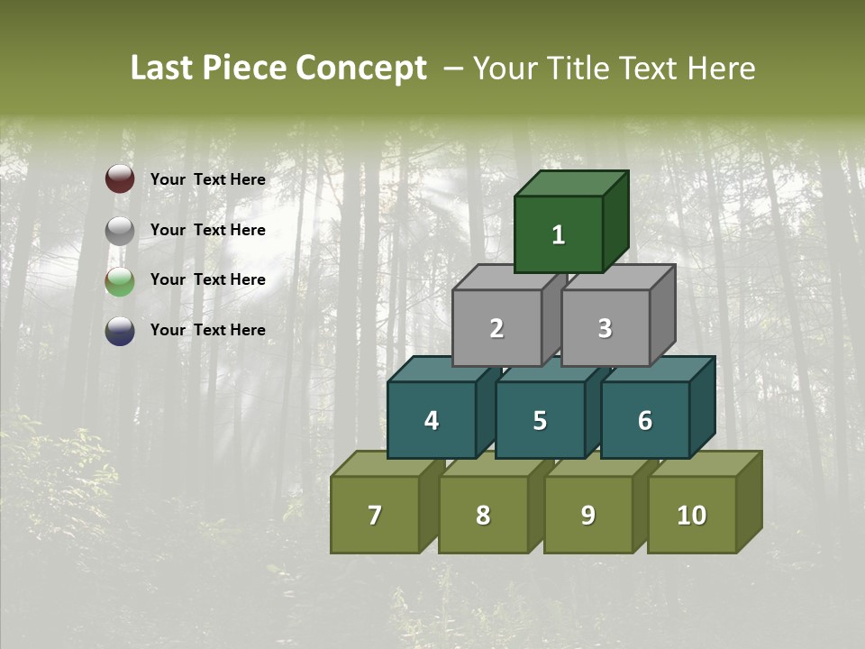 Landscape Shinning Wilderness PowerPoint Template