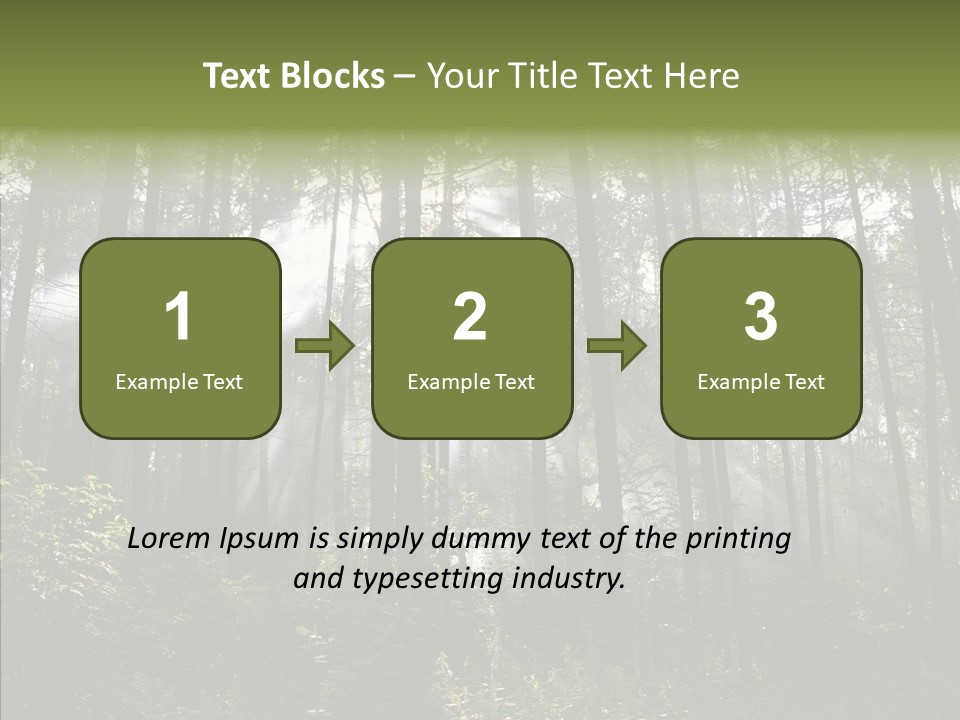 Landscape Shinning Wilderness PowerPoint Template