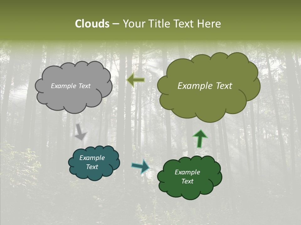 Landscape Shinning Wilderness PowerPoint Template