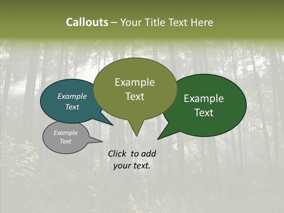 Landscape Shinning Wilderness PowerPoint Template