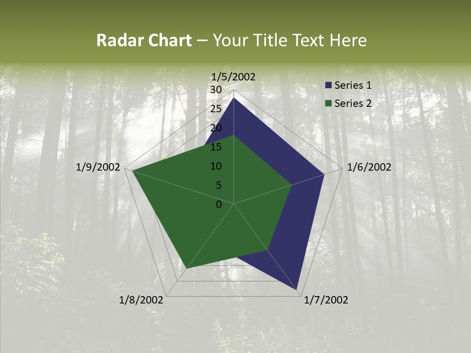 Landscape Shinning Wilderness PowerPoint Template