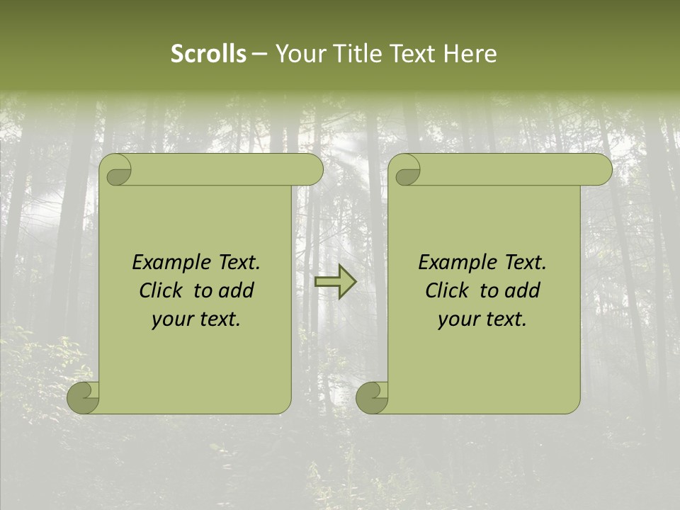 Landscape Shinning Wilderness PowerPoint Template