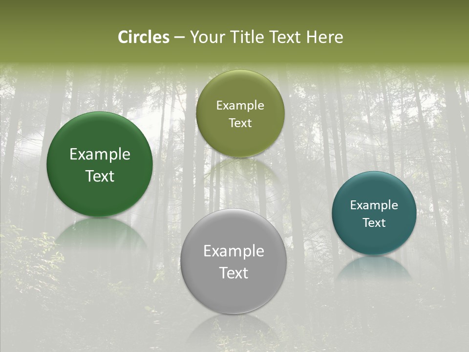 Landscape Shinning Wilderness PowerPoint Template