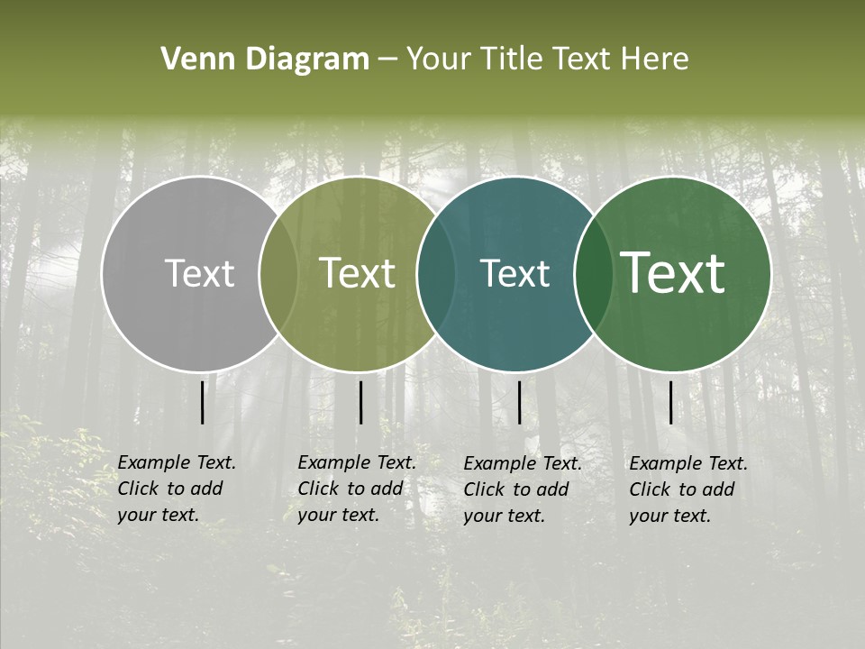 Landscape Shinning Wilderness PowerPoint Template