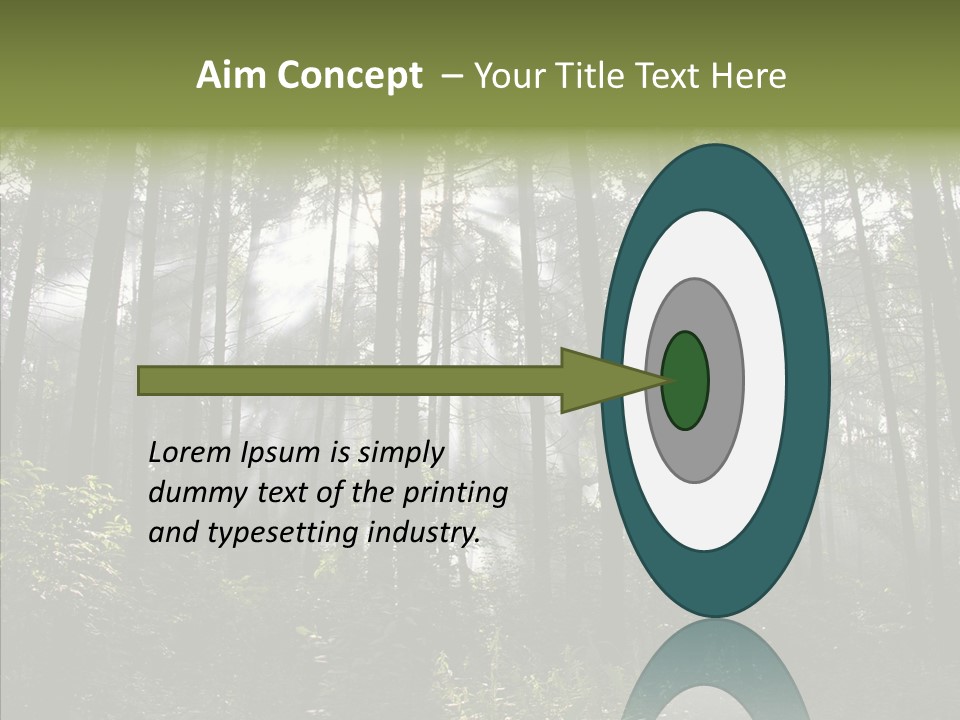 Landscape Shinning Wilderness PowerPoint Template