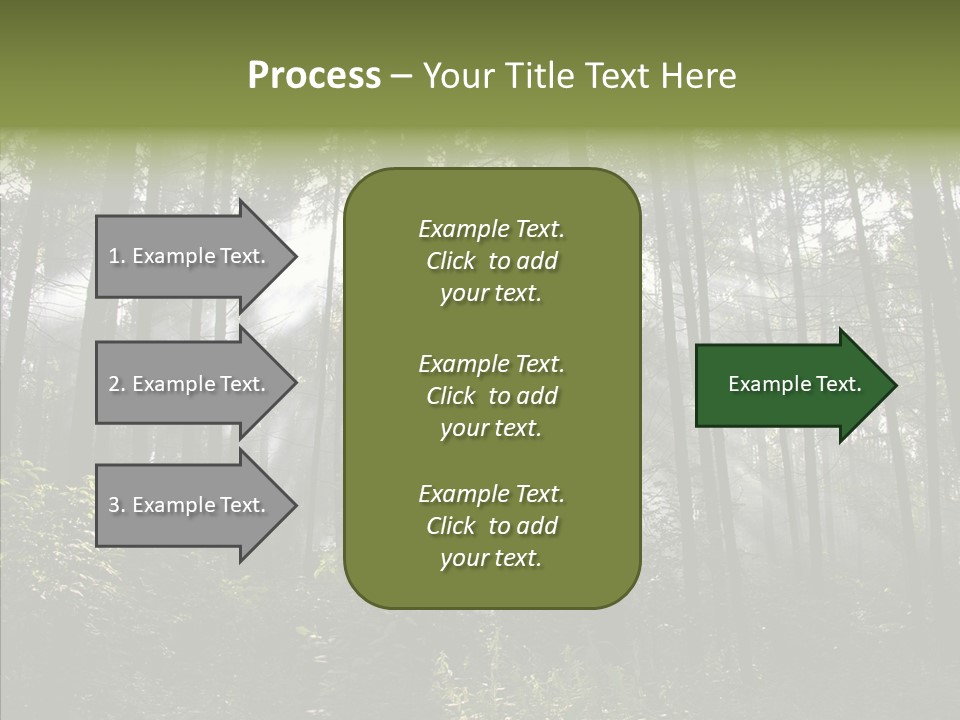 Landscape Shinning Wilderness PowerPoint Template