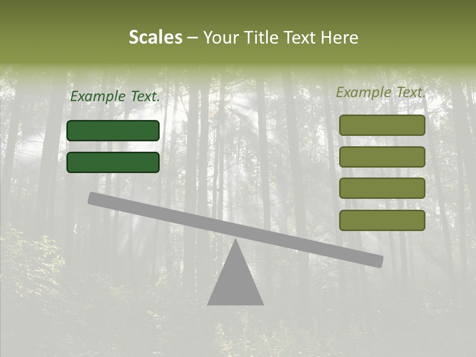 Landscape Shinning Wilderness PowerPoint Template