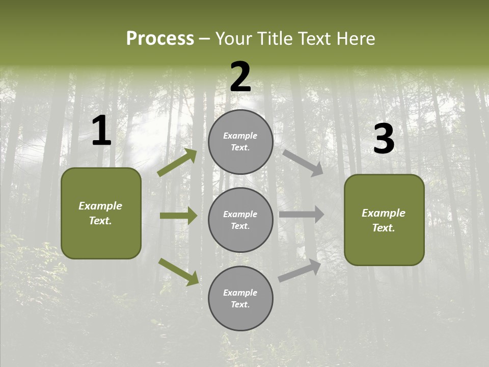 Landscape Shinning Wilderness PowerPoint Template