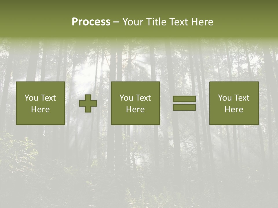 Landscape Shinning Wilderness PowerPoint Template