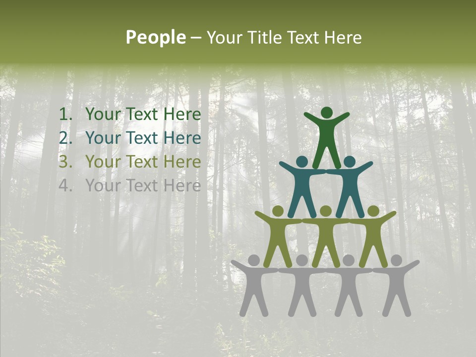 Landscape Shinning Wilderness PowerPoint Template