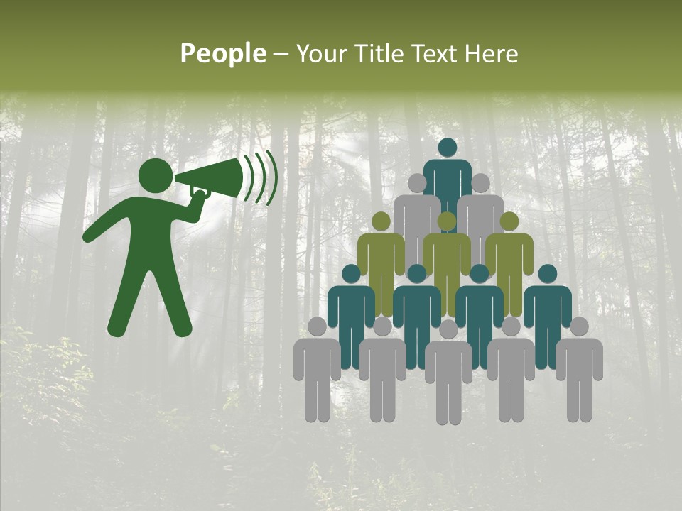 Landscape Shinning Wilderness PowerPoint Template