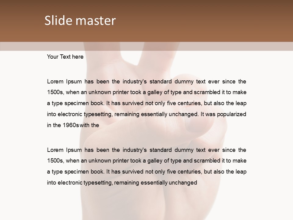 Arm Agreement Success PowerPoint Template