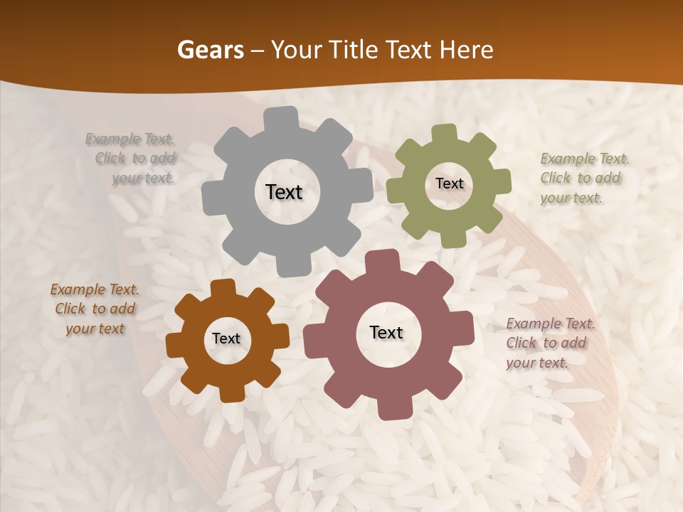 Long Spoon Healthy PowerPoint Template