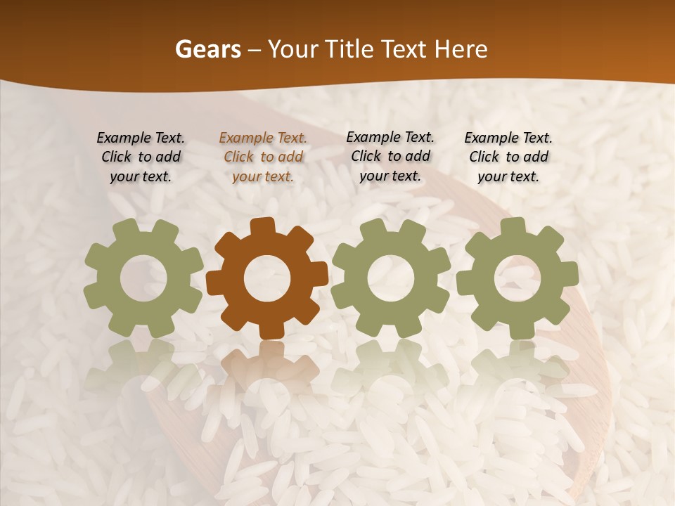 Long Spoon Healthy PowerPoint Template