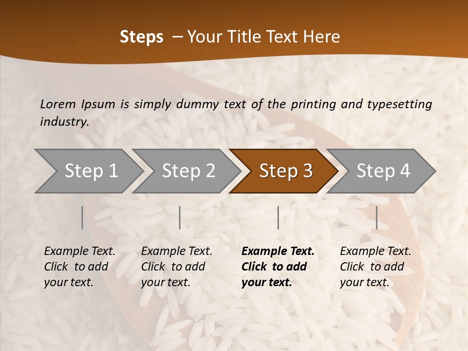 Long Spoon Healthy PowerPoint Template