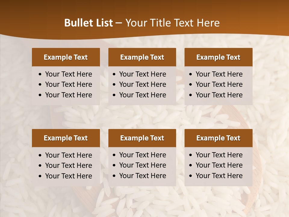 Long Spoon Healthy PowerPoint Template