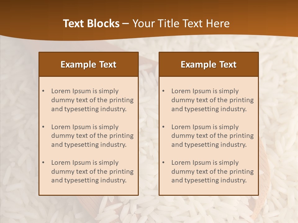 Long Spoon Healthy PowerPoint Template
