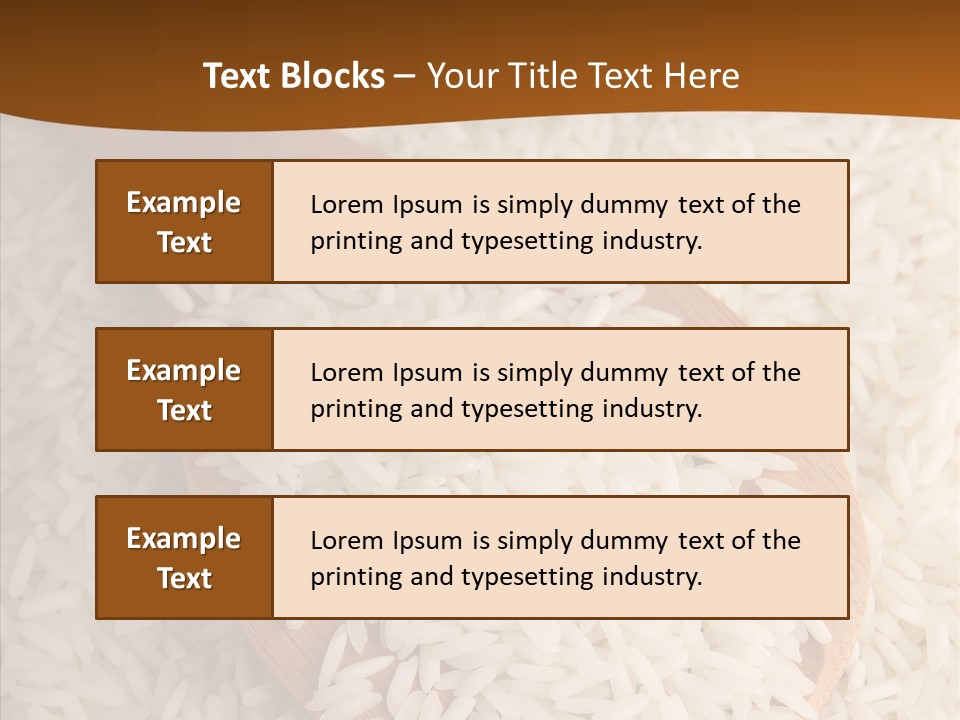 Long Spoon Healthy PowerPoint Template