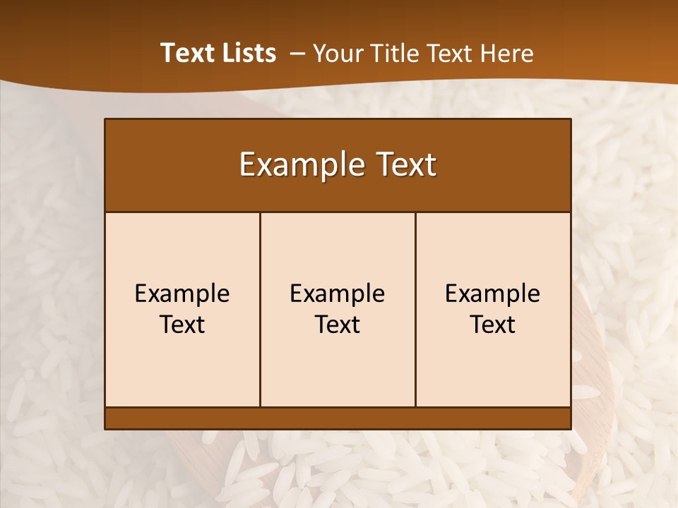 Long Spoon Healthy PowerPoint Template