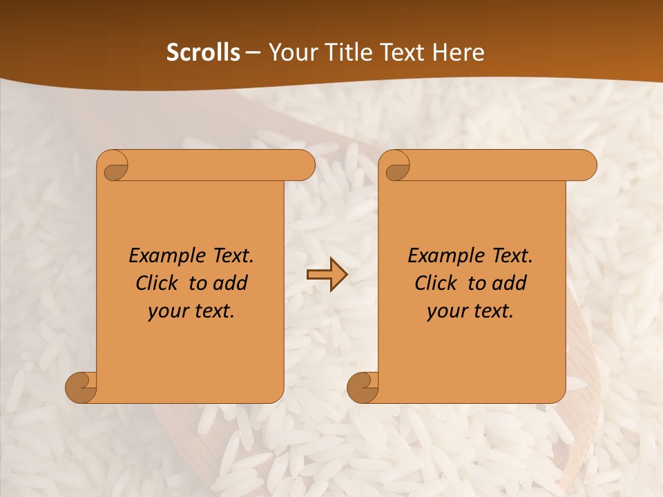Long Spoon Healthy PowerPoint Template