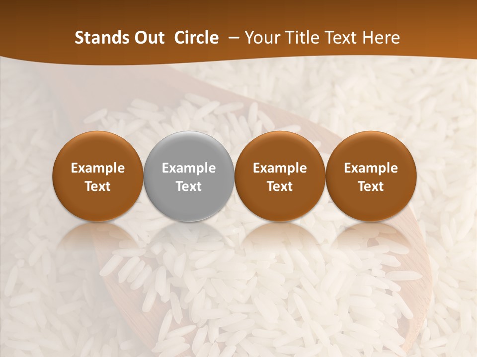 Long Spoon Healthy PowerPoint Template