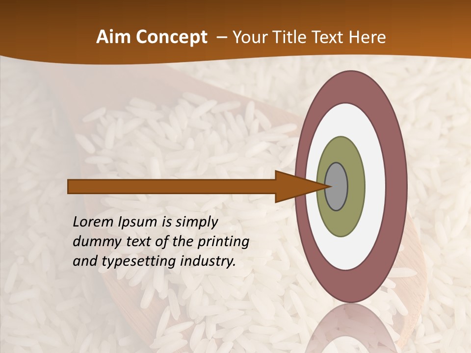 Long Spoon Healthy PowerPoint Template