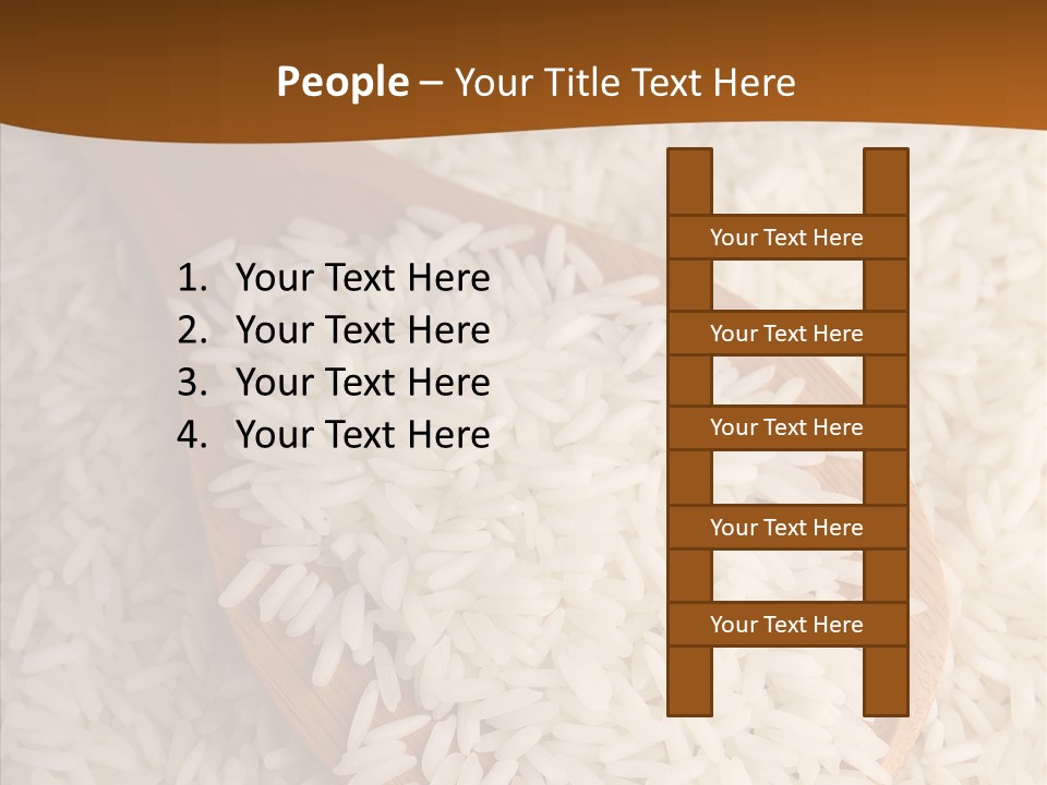 Long Spoon Healthy PowerPoint Template