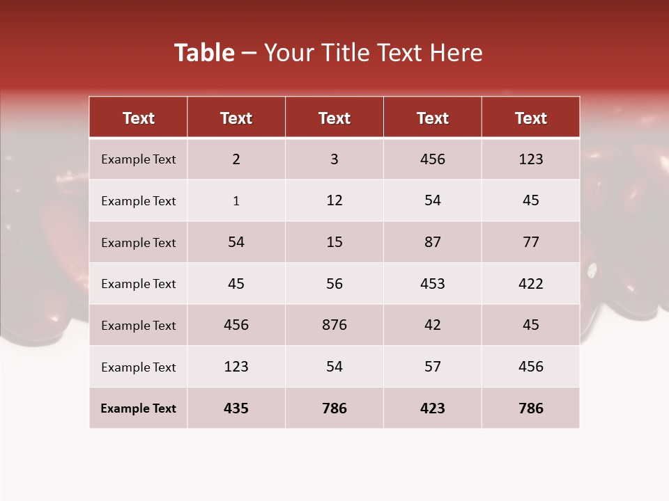 Red Details Ingredient PowerPoint Template