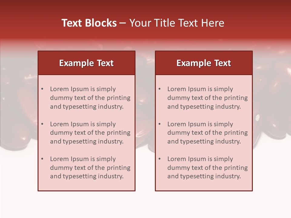 Red Details Ingredient PowerPoint Template