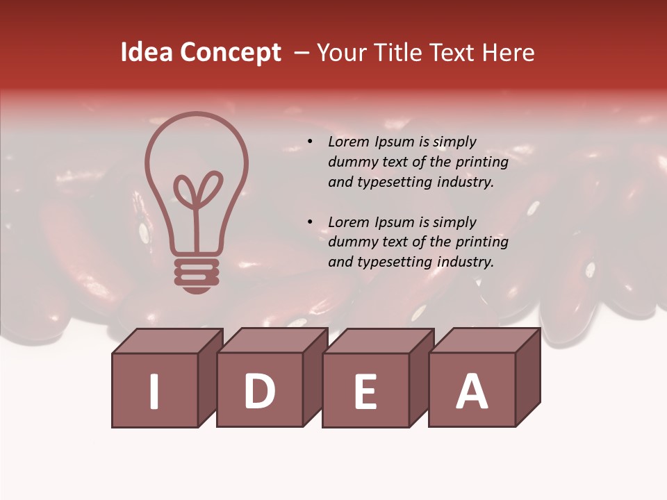 Red Details Ingredient PowerPoint Template
