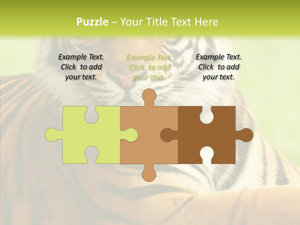 Nature Sub Tiger PowerPoint Template