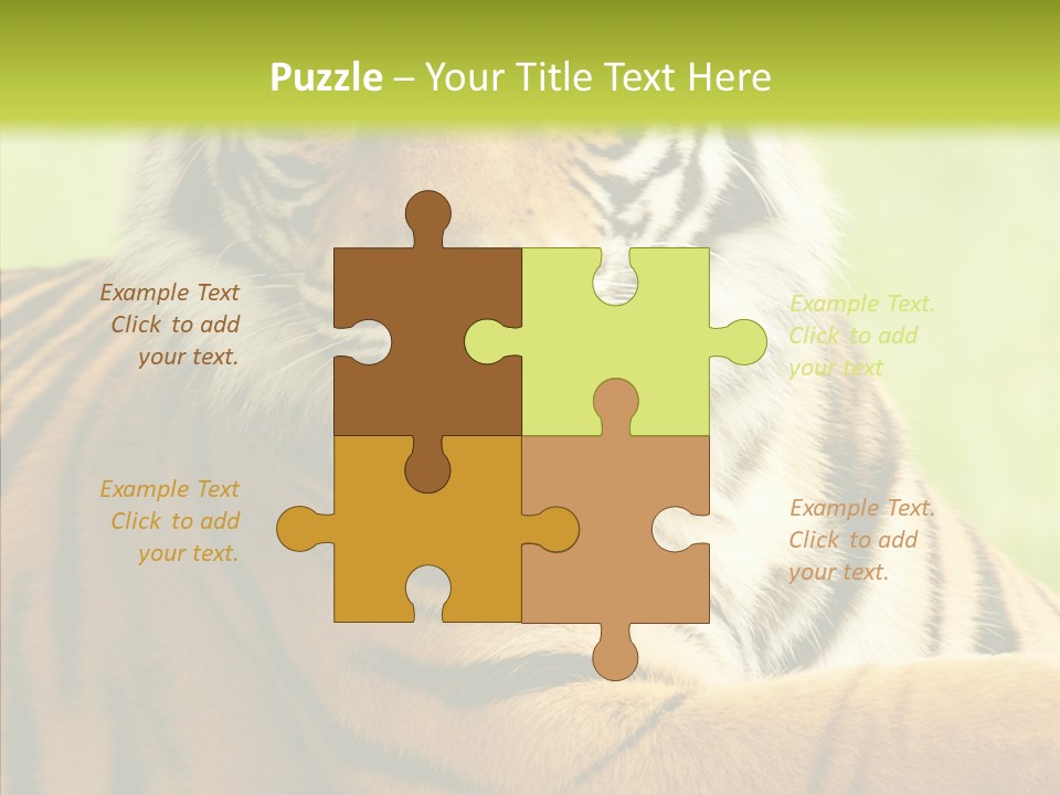 Nature Sub Tiger PowerPoint Template