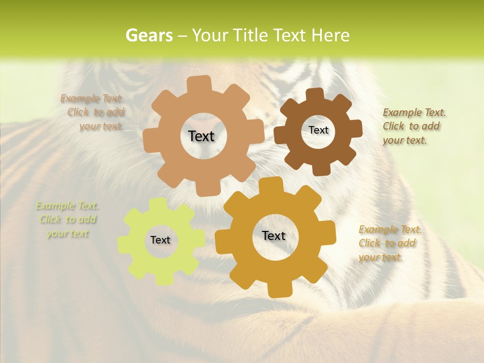 Nature Sub Tiger PowerPoint Template