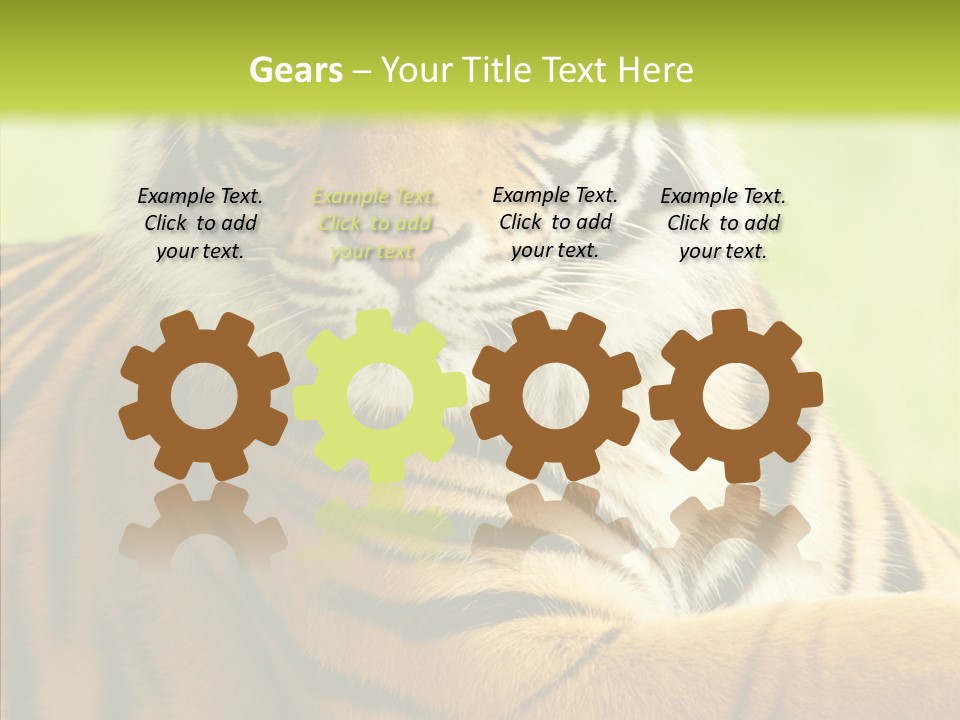 Nature Sub Tiger PowerPoint Template