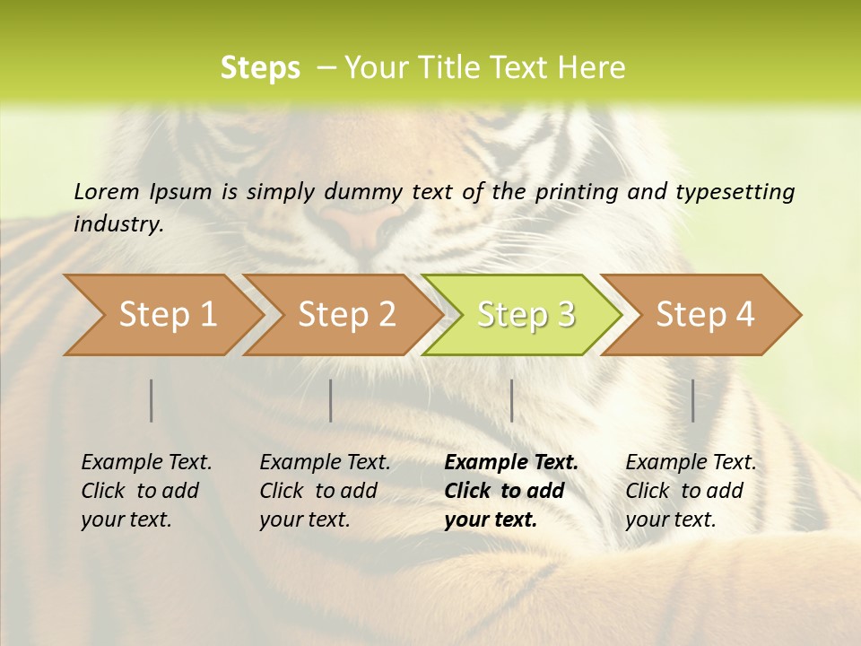 Nature Sub Tiger PowerPoint Template