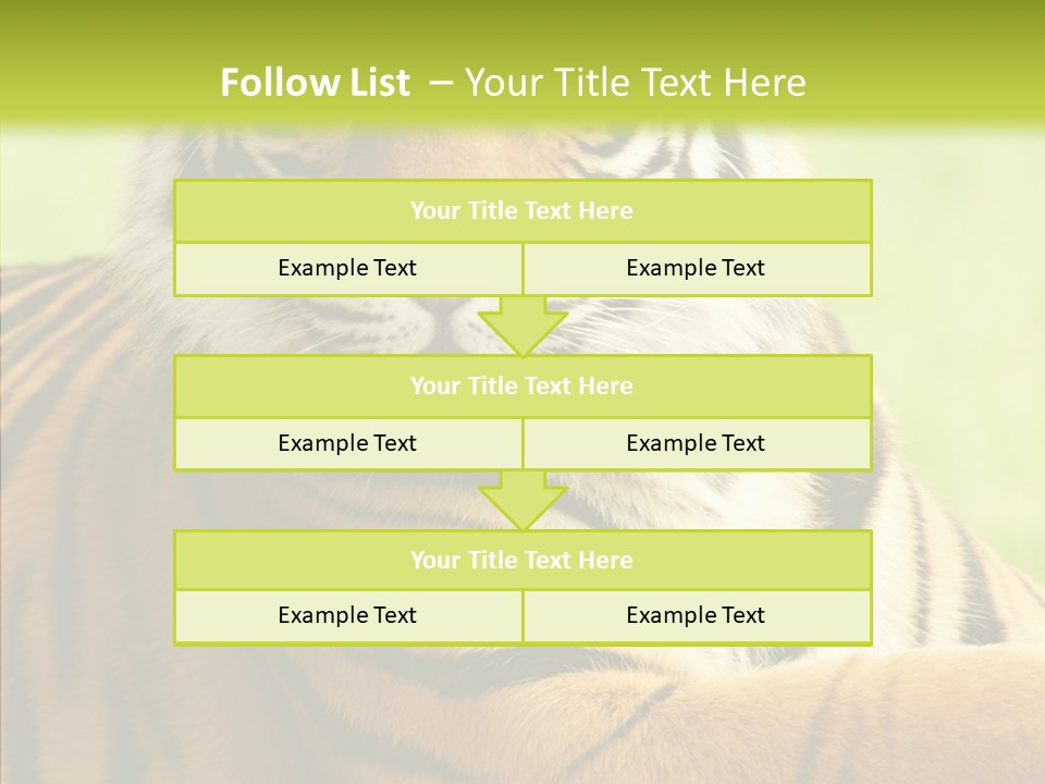 Nature Sub Tiger PowerPoint Template