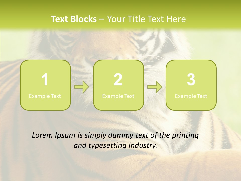 Nature Sub Tiger PowerPoint Template