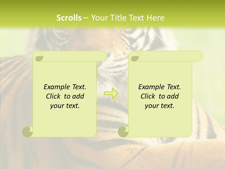 Nature Sub Tiger PowerPoint Template