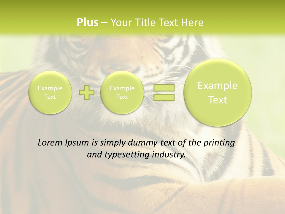 Nature Sub Tiger PowerPoint Template