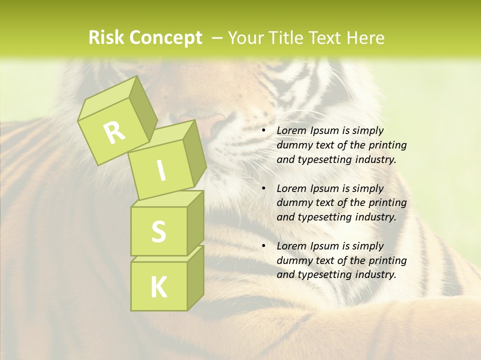 Nature Sub Tiger PowerPoint Template