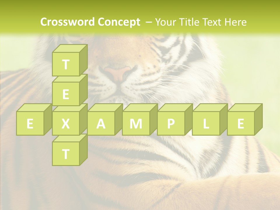 Nature Sub Tiger PowerPoint Template