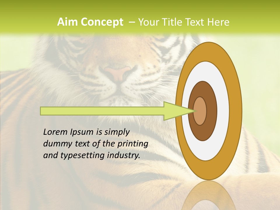 Nature Sub Tiger PowerPoint Template