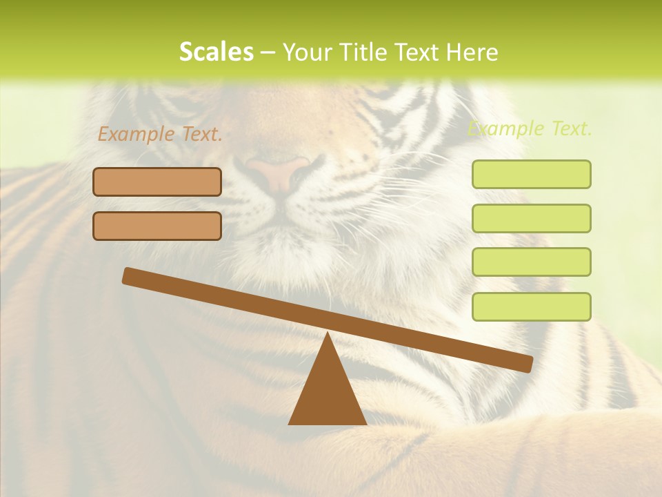 Nature Sub Tiger PowerPoint Template