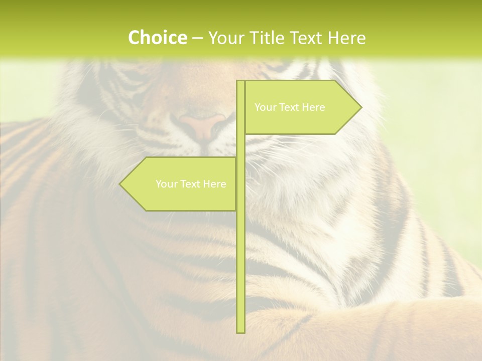 Nature Sub Tiger PowerPoint Template