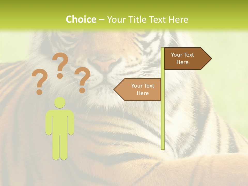 Nature Sub Tiger PowerPoint Template