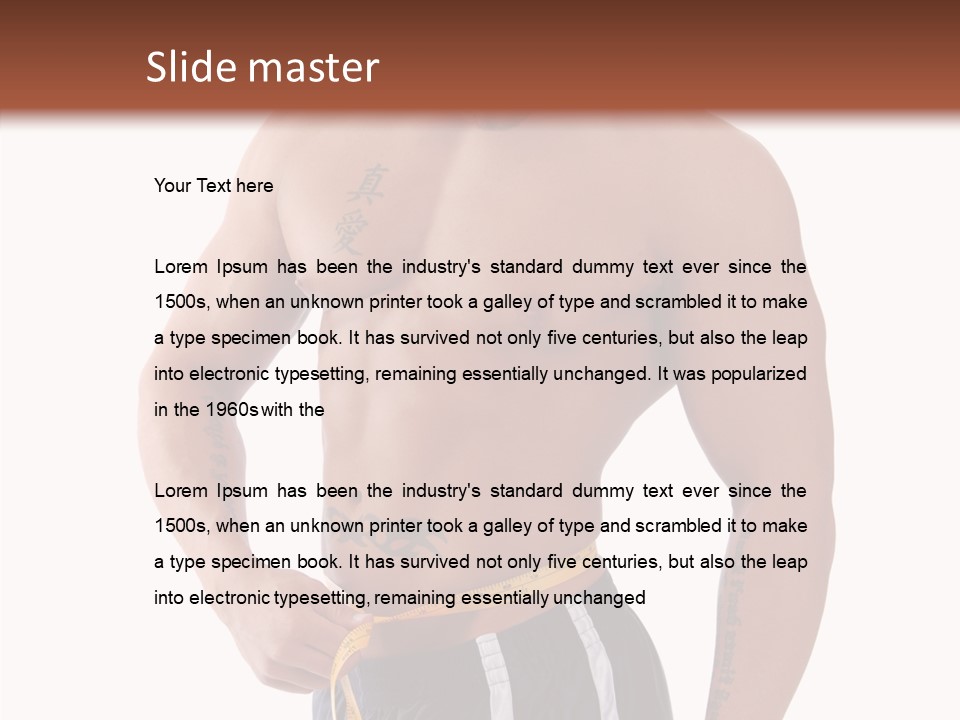 Beard Y Abdomen PowerPoint Template